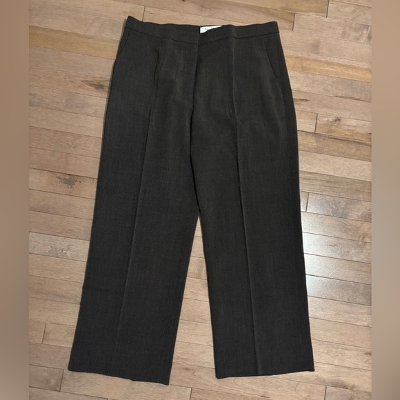 MaxMara Striped Work Pants / Suit Pants / Trousers size 14 black and Tan - Picture 2 of 11